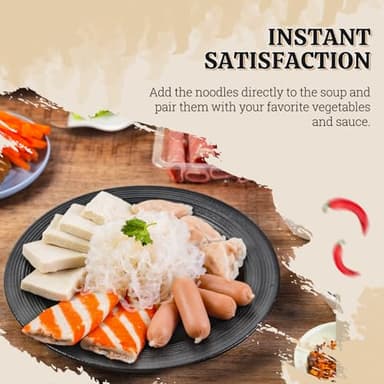 52USA Konjac Shirataki Noodle, Angel Hair, Low Carb Pasta 52.8 Oz (1500 g), Keto and Paleo Friendly, Sugar Free, Vegan, Gluten Free, Ready to Eat, Low Calorie Noodles 6 Pack Inside - Image 9