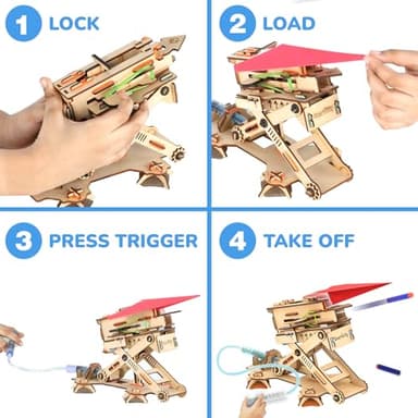 Smartivity DIY 2in1 Hydraulic Airplanes & Darts Launcher STEM Toy for Kids Ages 6 to 14 Years I Christmas, Birthday Gifts for Smart Kids | DIY Science Kit for Boys & Girls 6, 8,10,12,14 Years Old - Image 3