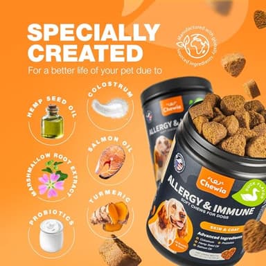 Skin and Coat Support Chewables - All Canine Breeds - Turmeric, Quercetin - Image 5