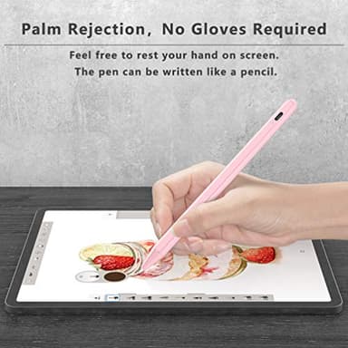 Stylus Pen for iPad (2018-2025) with Fast Charging & Palm Rejection, Pencil for Apple iPad 11th A16/10/9/8/7/6th, Pro 11“13”M4/12.9 inch, Air 11/13 inch M3 2025&M2 2024/5/4/3rd, Mini A17 Pro/6/5th - Image 3