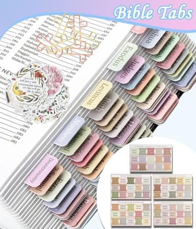 Bible Study Supplies Journaling Kit With Tabs, Highlighter, Notebook and Pen Case - Annotation Kit, Study Group Essentials Accessories Set for Women, Students, Beginner Christian Gifts - Image 3