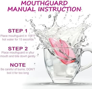 Mouth Guard for Grinding Teeth at Night, Thin Mouthguard for Women, Upgraded Night Guards for Clenching Teeth, Pack of 4 Pink Moldable Bite Dental Guards for Bruxism, 2 Sizes with One Travel Case - Image 5