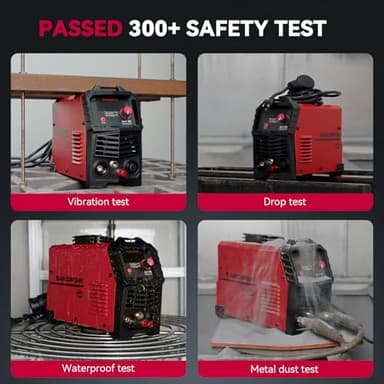 ARCCAPTAIN 55A Plasma Cutter, Large LED Display, Non-Touch Pilot ARC Plasma Cutting Machine, 120/240V Dual Voltage IGBT Inverter, 1/2" Clean Cut, Post Flow, 2T/4T, for Beginners DIY - Image 7