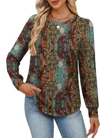 Alaroo Plus Size Tops for Women Western Shirts Fall Fashion Cowgirl Crewneck Sweatshirts Trendy Clothes 2025 Print 4 3XL - Image 3