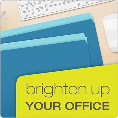 Pendaflex Two-Tone Color File Folders, Letter Size, Blue, Straight Cut, 100/BX (152 BLU) - Image 6
