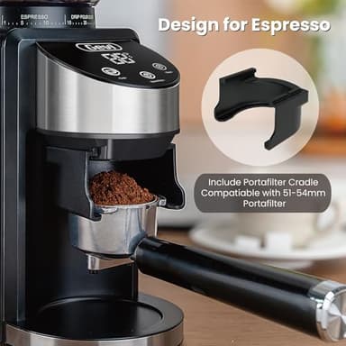 Gevi Coffee Grinder Electric,Coffee Bean Grinder with 35 Grind Settings for Espresso,Drip,French Press,Burr Coffee Grinder for Home Use,Anti-static Design,Black - Image 5