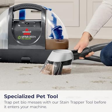 BISSELL Little Green Pet Deluxe Portable Carpet Cleaner and Car/Auto Detailer, 3353, Gray/Blue - Image 7