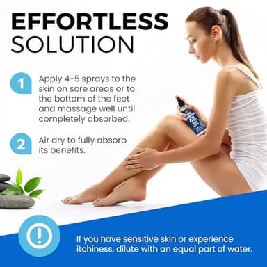 Pure Magnesium Oil Spray 8oz - Topical Magnesium Spray for Sleep Extra Strength - Less Sting - Less Itch - 100% Natural and Organic Oil - Made in USA - Image 5