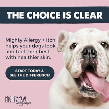 Mighty Paw Waggables Allergy Immune + Itch (Made in The USA) -Dog Chews Anti-Itch for Dogs. Allergy Support Vitamins for Skin and Coat Allergies. Omega 3 & Quercetin for Pets 120 Ct - Image 7