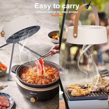 Portable Range Hood,Desktop Range Hood,3-Speed Exhaust Fan, Adjustable,portable range hood for kitchenfor Caravanning, Hotpot, and Barbecue, with Low-Noise Operation - Image 4