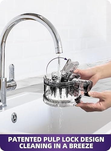 ACOQOOS Juicer Machines, 5.3" Wide Chute for Whole Fruit and Vegetable,1.8L Auto-Feed Time-Saver, Slow Masticating High Yield, Easy to Clean Cold Press Juicer with 2 Cups - Image 5