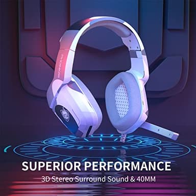 PHOINIKAS Gaming Headset for PS4, Xbox One, PC, Laptop, Mac, Nintendo Switch, 3.5MM PS4 Stereo Headset Over Ear Headphones with Noise-Cancelling Mic, Bass Surround - Camo - Image 7