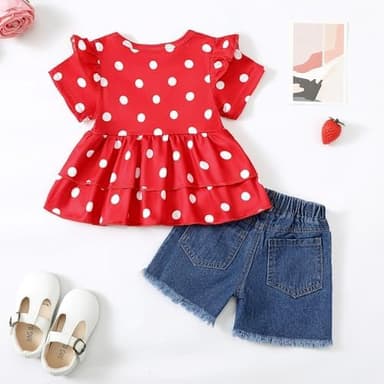 NZRVAWS Girl Clothes Toddler Girls Summer Outfit Heart Tank Top+Pink Shorts 2 Piece Clothing for Girl 1 2 3 4 5 6 7 T - Image 8