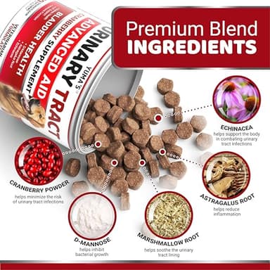 Dog UTI Treatment - 170 Treats - Cranberry Supplement for Dogs - Bladder Control - Urinary Tract Infection Treatment - UTI Medicine Multivitamin - Vitamins and Supplements - Made in USA - Image 3