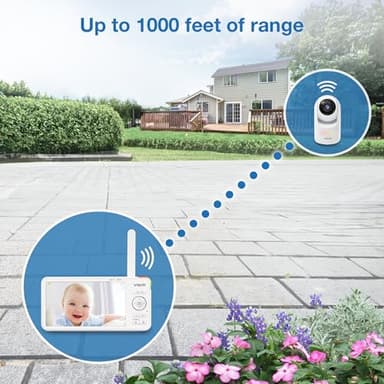 VTech 5.5" IPS Screen 720P Video Baby Monitor with Camera and Audio, Pan-Tilt-Zoom, Night Light, 2-Way Talk, Lullabies, Soothing Sounds, Long Battery Life, No WiFi: Advanced HD Plus - Image 9