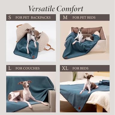 Loesuona Super Soft Fleece Dog Blanket - 1 Pack, Dog Blankets for Small Dogs, Dog Blankets for Medium Dogs Washable, 40"x32" Puppy Blankets for Couch, Cat Blanket,All-Season Comfort - Image 5