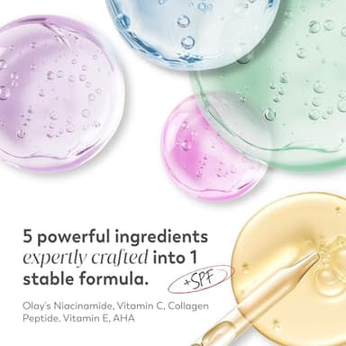 Olay Super Cream with Sunscreen SPF 30, Lightweight Face Moisturizer with Sun Protection, 5-in-1 Skin Care Benefits - Hydrating, Brightening, Firming - Niacinamide, Vitamin C, Collagen Peptide, 1.7 oz - Image 5
