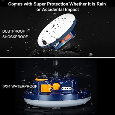 UV Flashlight Camping Light , IODOO 10000mAh 48 LED 395nm UV / 6500K Floodlight 3000LM White Light Pet Urine Detector for Dog/Cat Urine, Dry Stains, Bed Bug - Image 4