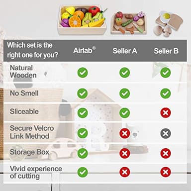 Wooden Play Food for Kids Kitchen Cutting Fruits Toys for Toddlers Pretend Vegetables Gift for Boys Girls Educational Toys - Image 5