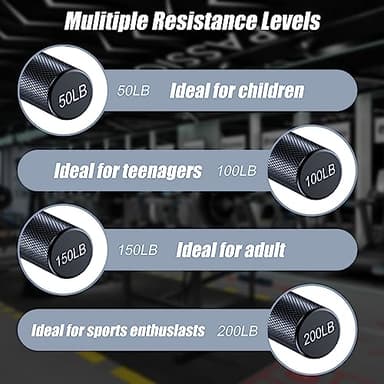 ZEAGUS Grip Strength Trainer 4 Pack,50LB-200LB Metal Hand Grip Strengthener,Non-Slip Heavy-Duty Forearm Exerciser,Hand Gripper for Muscle Building and Hand Rehabilitation Exercising - Image 6