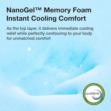 Novilla Twin Mattress, 6 Inch Twin Bed Mattress for Kids, Gel Memory Foam Mattresses for Cooling Night Sleep & Pressure Relief, CertiPUR-US Certified - Image 3