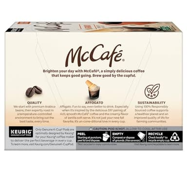 McCafe Affogato, Single Serve Keurig K-Cup Pods, Flavored Coffee, Limited Edition, 60-Count Box (6 Packs of 10) - Image 15