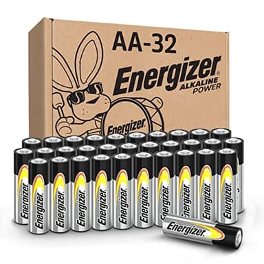Energizer AA Batteries Alkaline Power, 32 Count Alkaline Double A Battery Pack - Image 1