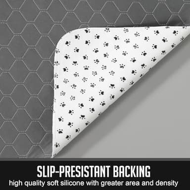 Washable Pee Pads for Dogs, Reusable Pee Mats for Dogs, Puppy Pads Super Water Absorption Puppy Pee Rugs Easier to Dry, Wee Wee Pads for Dogs Non-Slip, Pet Training Pad Whelping Playpen Dog Crate - Image 4