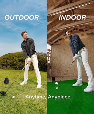 Voice Caddie SC4 PRO Golf Launch Monitor & 3D Driving Range Simulator for Indoor and Outdoor Use | Portable Golf Swing Analyzer & Tracker with Built-in Screen | No Fees - Image 6