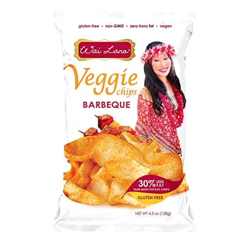 Barbeque Veggie Chips (5 Pack of 4.5 Ounce Individual Bags) - Gluten Free, Non-GMO, Vegan, Zero Trans Fats – Wai Lana - Image 1