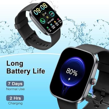 Smart Watch(Answer/Make Call), 1.91" Smartwatch for Men Women, NEW Fitness Watch with 110+ Sport Modes, Fitness Activity Tracke with Pedometer/Sleep Monitor/Heart Rate/IP68 Waterproof, for Android iOS - Image 7