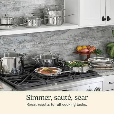 Cuisinart 17-Piece Cookware Set, Chef's Classic Steel Collection 77-17N - Image 5