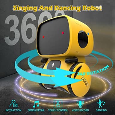 KaeKid Robots for Kids, Interactive Smart Robotic with Touch Sensor, Voice Control, Speech Recognition, Singing, Dancing, Repeating and Recording, Robot Toy for 3 4 5 6 7 8 Year Old Boys Girls - Image 3