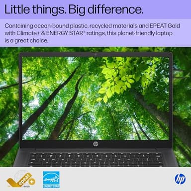 HP Chromebook 14 inch Laptop, HD Display, Intel Processor N100, 8 GB RAM, 128 GB UFS, Intel UHD Graphics, Chrome OS, Chalkboard Gray, 14a-nf0099nr - Image 6