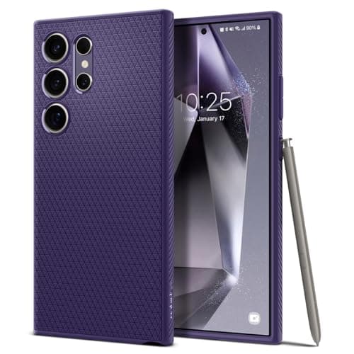 Spigen Liquid Air Designed for Galaxy S24 Ultra Case (2024) [Military-Grade Protection] - Deep Purple - Image 1