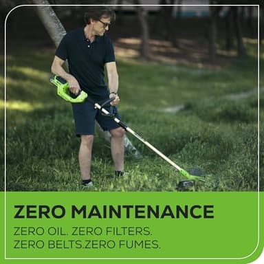 Greenworks 40V Lawn Care Combo Kit, Trimmer & Blower for Edging & Leaf Cleanup, 2.0Ah Battery & Charger (Gas-Free Yard Duo) - Image 10