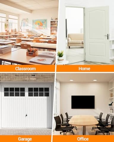 Door Stoppers Magnetic Door Catch - 2 Pack Stainless Steel Heavy Duty Door Holder Stops for Bottom Top of Door - Wall Floor Mounting No Drill 3D Adhesive & Screws Strong Magnet Keep Door Open - Image 9