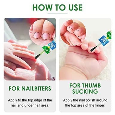 Nail Biting Treatment for Kids, Thumb Sucking Stop for Kid, Nail Polish for Kid Stop Sucking and Biting Nails, Day Night Care - Image 6