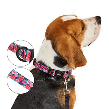 Dog Collar Adjustable Summer Flower Dog Collars with Safety Buckle Soft Comfortable Pet Collar for Small Medium Large Dogs - Image 6