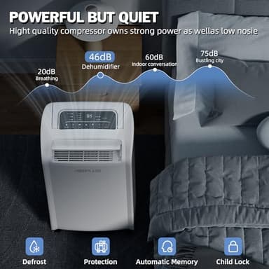 AIRPLUS 4,500 Sq.Ft 70 Pint Dehumidifier for Basements and Home-with Drain Hose,Efficient,Energy-with Dual Protection and 4 Smart Modes,24H Timer,Defrost,for Large room - Image 5