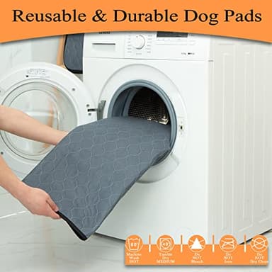 Bunlitent Washable Pee Pads for Dogs 72x72, 2 Pack, Extra Large Reusable Puppy Pads, Dog Training Pads with Quick Dry, Large Anti-Slip Dog Pee Pads, Whelping Pads, Potty Pad - Image 5