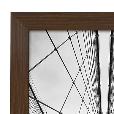 Americanflat 20x30 Poster Frame with Polished Plexiglass - Wide Picture Frames Made of Engineered Wood for Vertical or Horizontal Wall Display - Epic Collection - Walnut - Image 7
