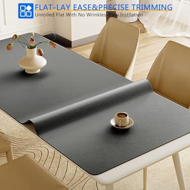 WochiTV Shelf Liner for Cabinets, Drawer 20 x 236 inches, Non Adhesive Non Slip Foam Rubber Mat for Kitchen, Pantry, Bathroom, Cupboard, Garage, Closet, Shelves, Drawer, Tool Box, Gray - Image 5