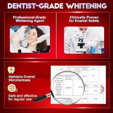 Teeth Whitening Strips for Tooth White: Professional Dentist Formulated Teeth Whitener Enamel-Safe Non-Slip 28 Strips 14 Treatments - Image 5