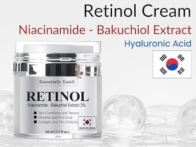 Retinol Moisturizer Cream 50 ml - Pack of 1 - Face, Eye, Forehead, Crow's Feet, Décolleté & Neck Cream - Fights Sagging Appearance, Puffiness, Wrinkles and Dark Circles - Korean Skincare - Image 2