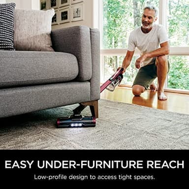 Shark Cordless Vacuum Cleaner, HEPA Filter, Lightweight, Portable, Rechargeable, Pet Hair Pickup, Removable Handheld, Crevice, Upholstery & Dusting Brush Included, 40-min runtime, Red, IZ362H - Image 5