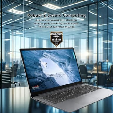 Lenovo 2024 IdeaPad 1 Gen 7 Laptop, 15.6" FHD Touchscreen, Intel Core i3-1215U, 16GB RAM, 1TB SSD, SD Card Reader, HDMI, Webcam, Wi-Fi 6, Windows 11 Home, Grey (Renewed) - Image 2