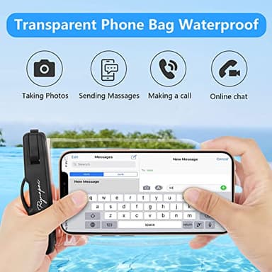 Rynapac Waterproof Phone Pouch Bag - 7.5in Waterproof Phone Case for Beach Travel Must Haves, IPX8 Cellphone Dry Bag with Lanyard for iPhone 16 15 Pro Max Galaxy S25 Pixel 8a, Cruise Essentials - Image 5