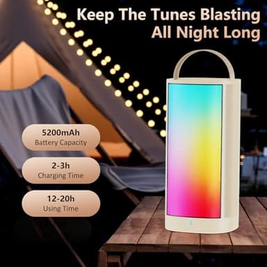 HWWR Mini Karaoke Machine for Kids and Adults, Portable Bluetooth 5.3 Karaoke Speaker with 2 Wireless Microphones, Popular Birthday Gifts for Girls Boys Age 3-12+, Singing Machine with Party Lights - Image 4