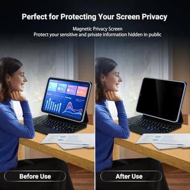 ZOEGAA Privacy Screen Protector for iPad 11/10th Generation A16(11/10.9 Inch,2025/2022), Anti-Spy Privacy Filter, Matte Finish Anti Blue Light Glare Filter for iPad 11/10 Gen 2025 - Image 5